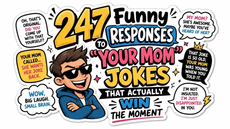 247 Funny Responses to Your Mom Jokes That Actually Win the Moment