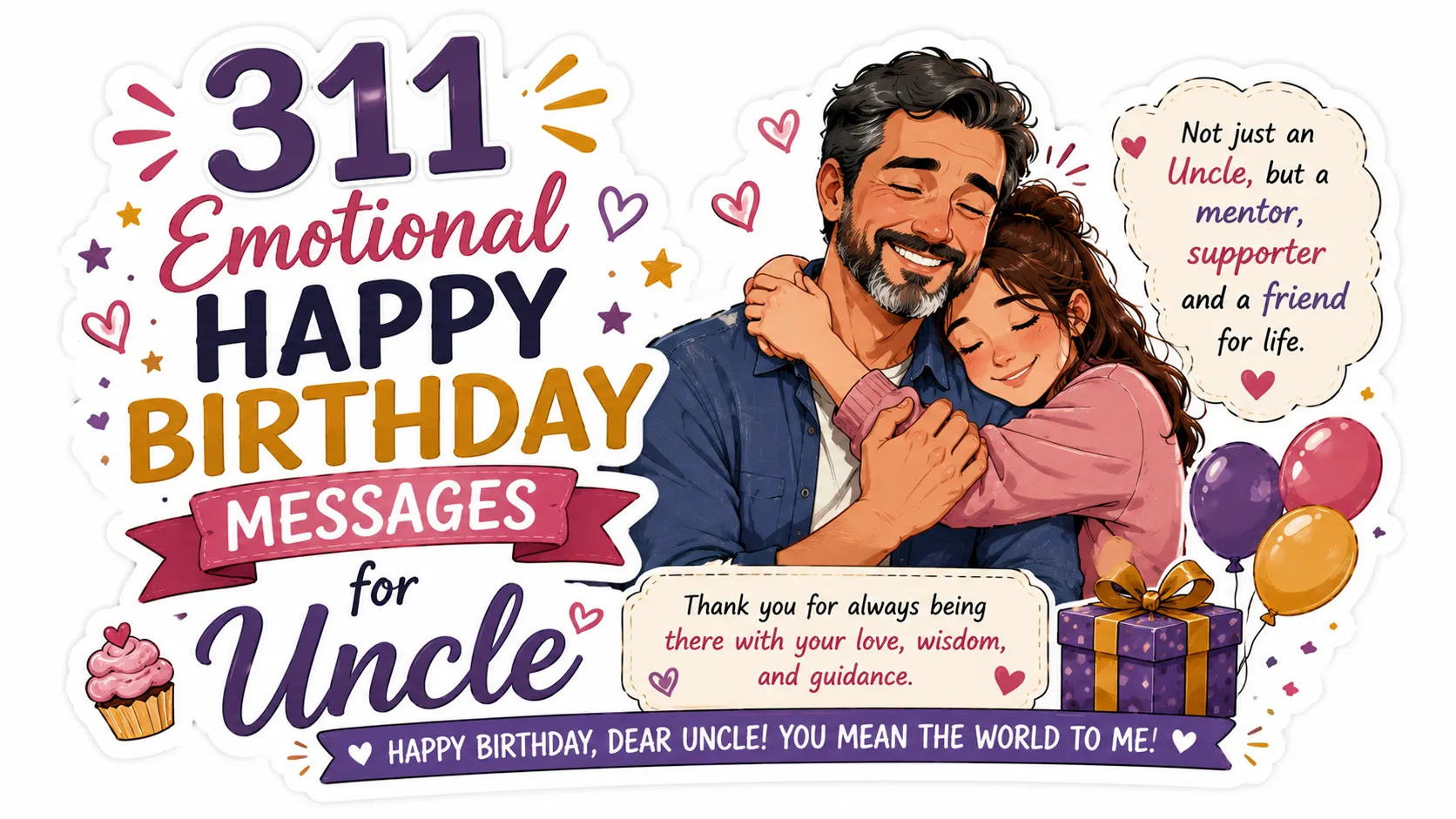 311 Emotional Happy Birthday Messages for Uncle