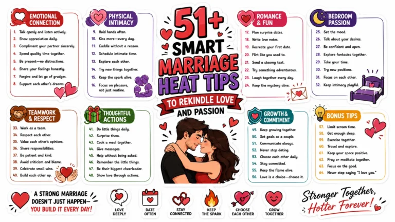 51+ Smart Marriage Heat Tips to Rekindle Love and Passion