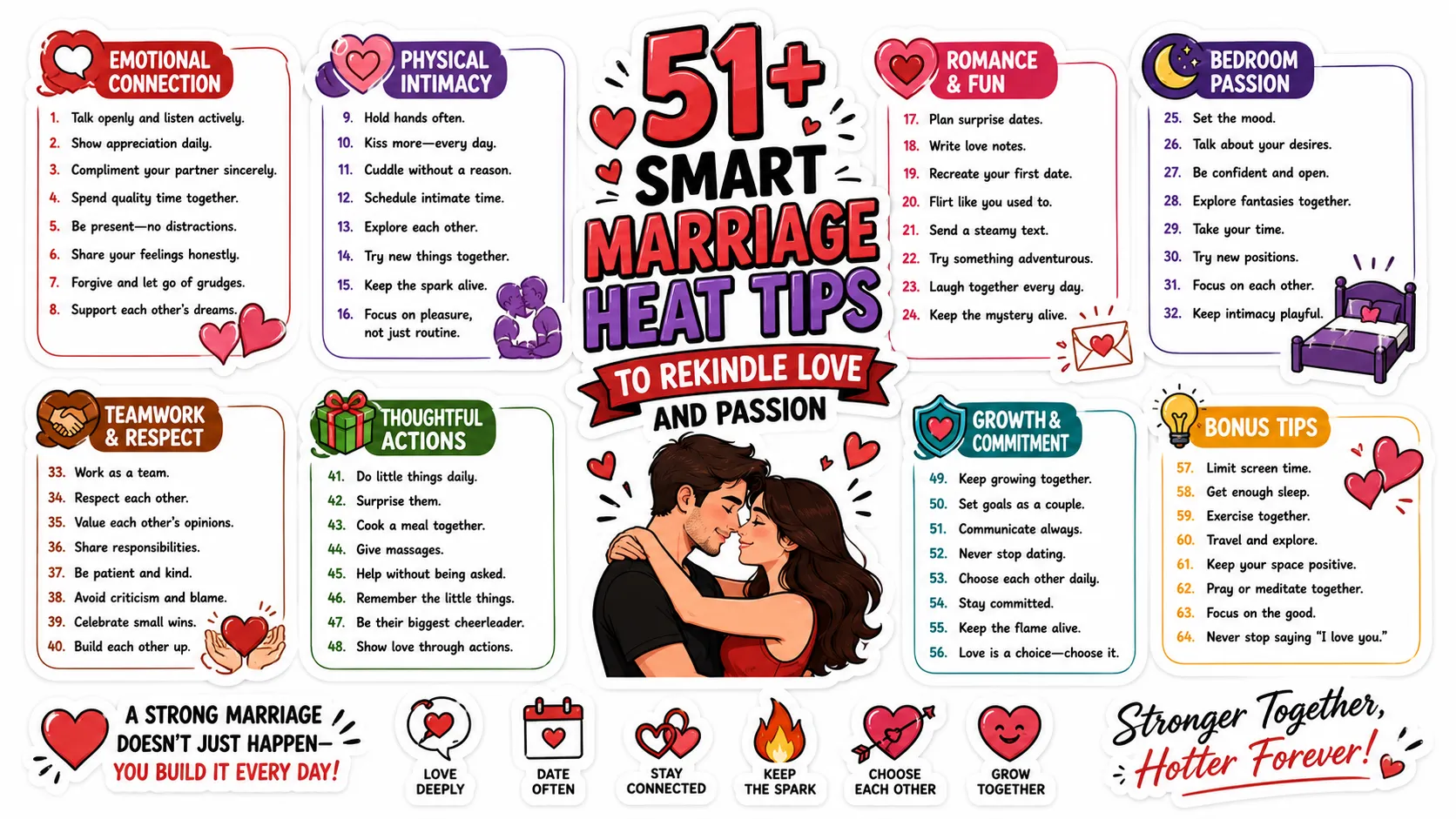 51+ Smart Marriage Heat Tips to Rekindle Love and Passion