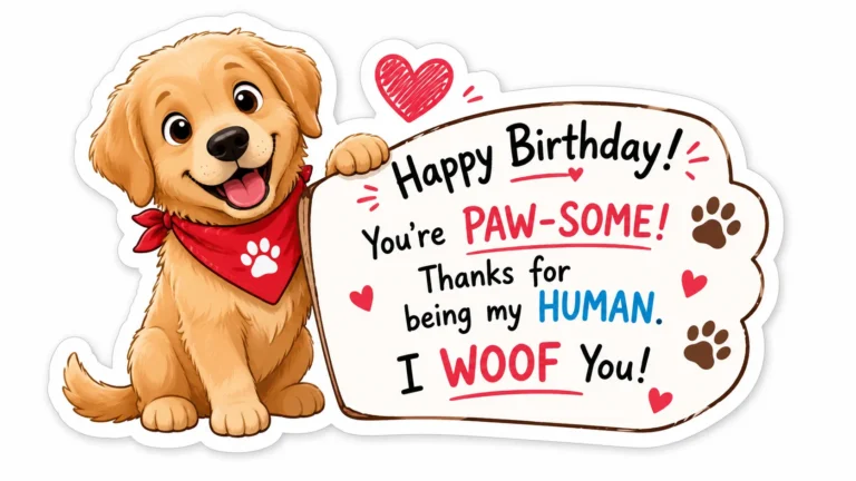 Adorable Birthday Messages From Your Dog