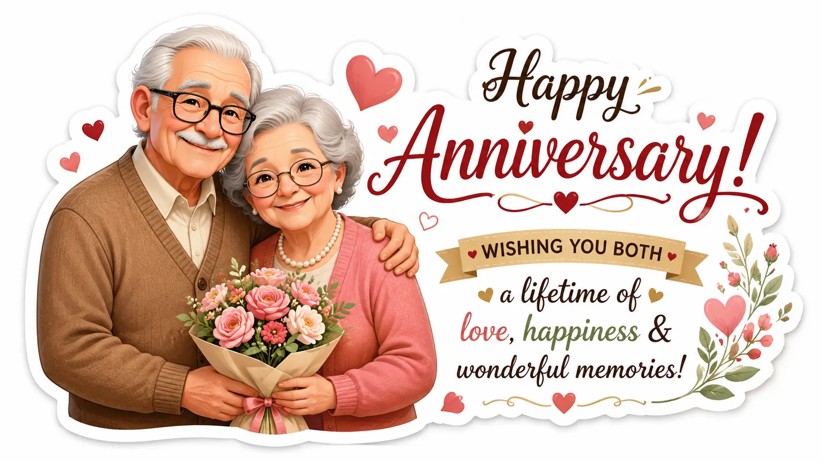 Anniversary Wishes for Elderly Couples
