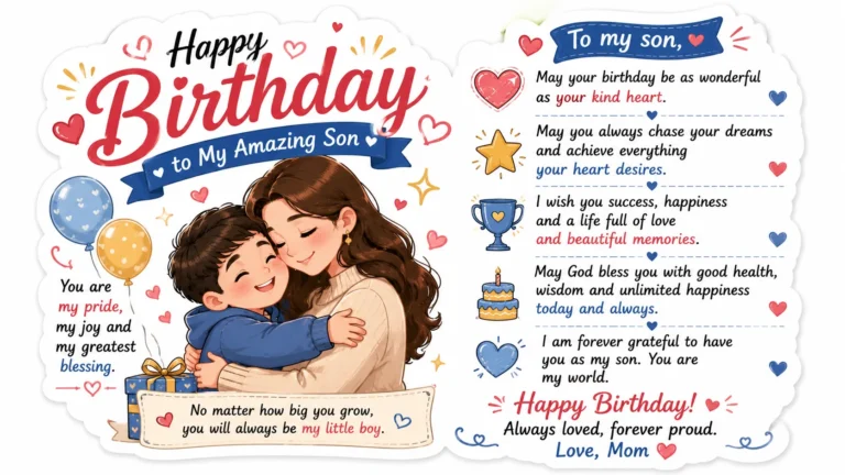 Birthday Wishes for Son from Mom