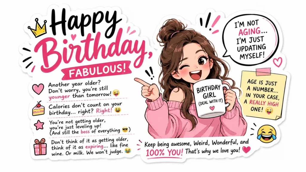 Funny Birthday Messages to Her That'll Actually Make Her Laugh