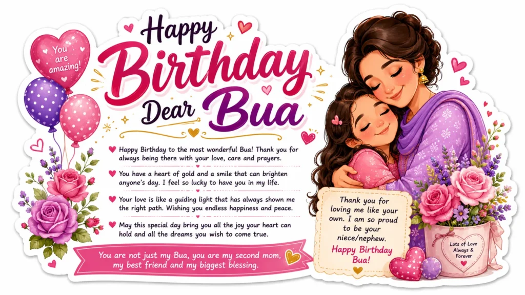 Heart Touching Birthday Wishes for Bua