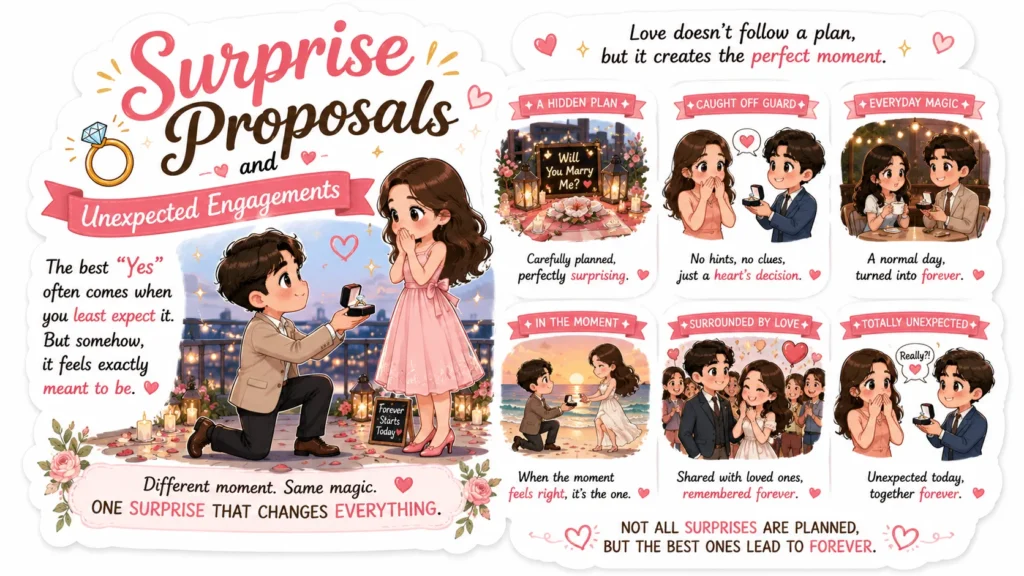 Surprise Proposals and Unexpected Engagements.