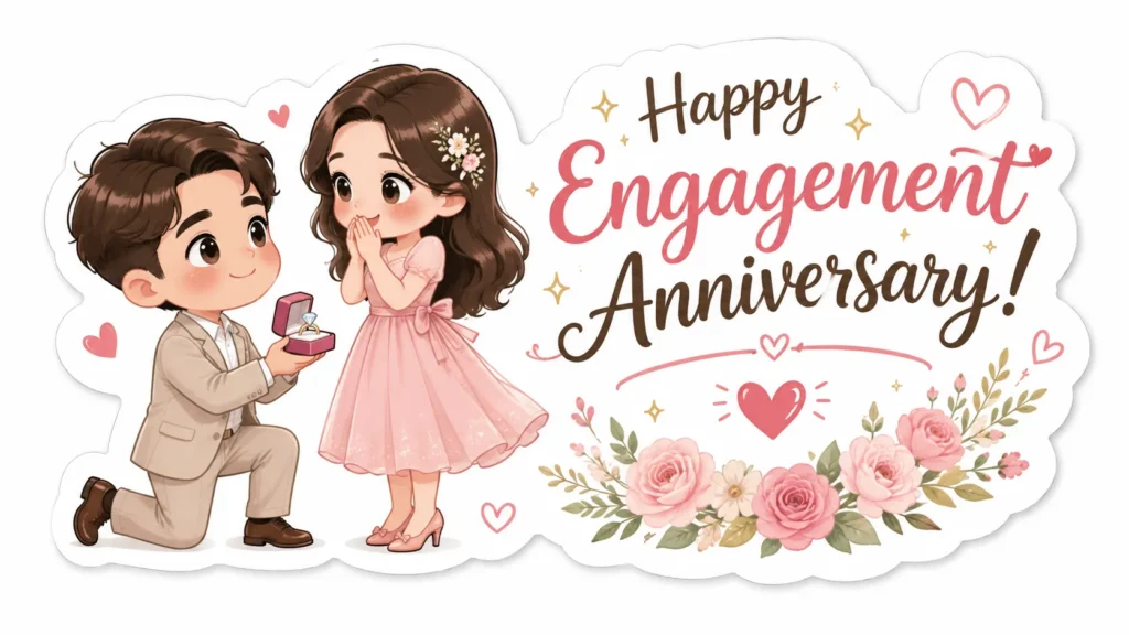 Sweet and Cute Engagement Anniversary