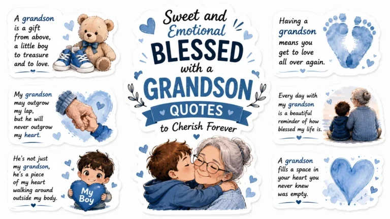 Sweet and Emotional Blessed with a Grandson Quotes