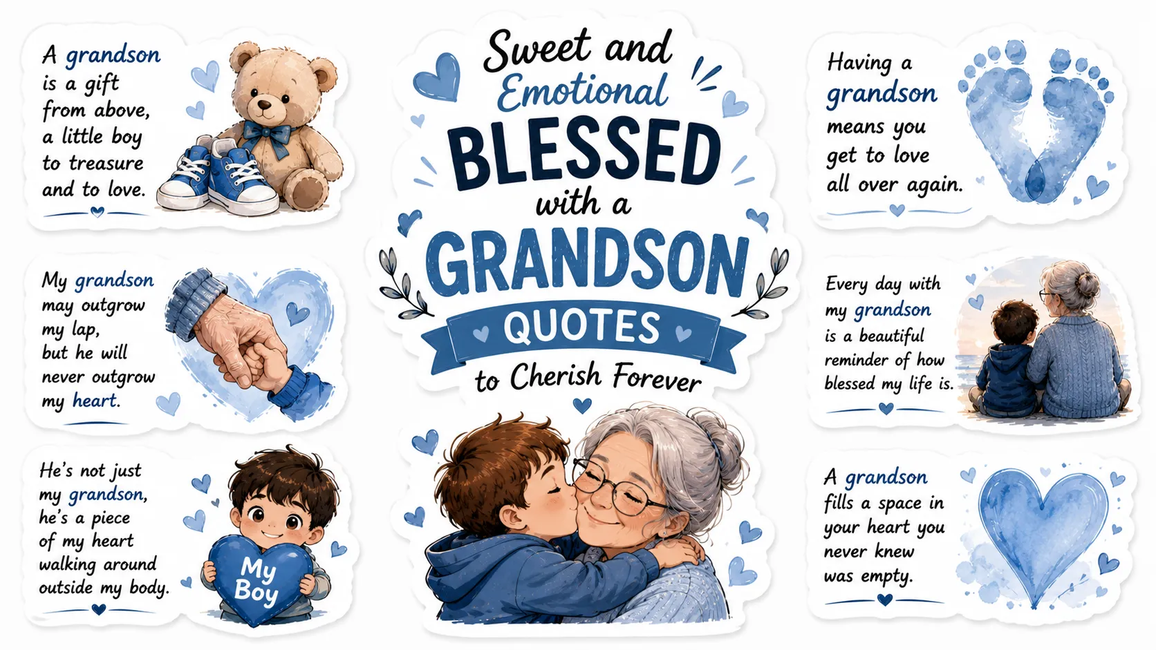 Sweet and Emotional Blessed with a Grandson Quotes