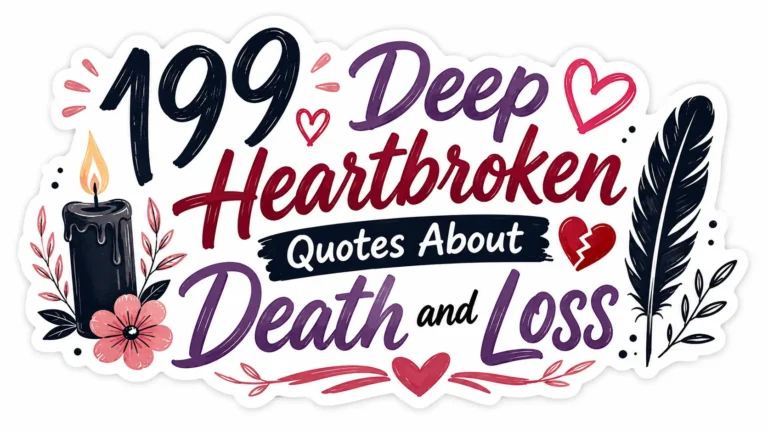 199 Deep Heartbroken Quotes About Death and Loss