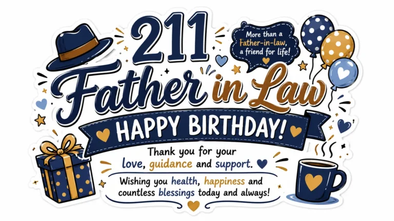 211 Father in Law Happy Birthday Wishes