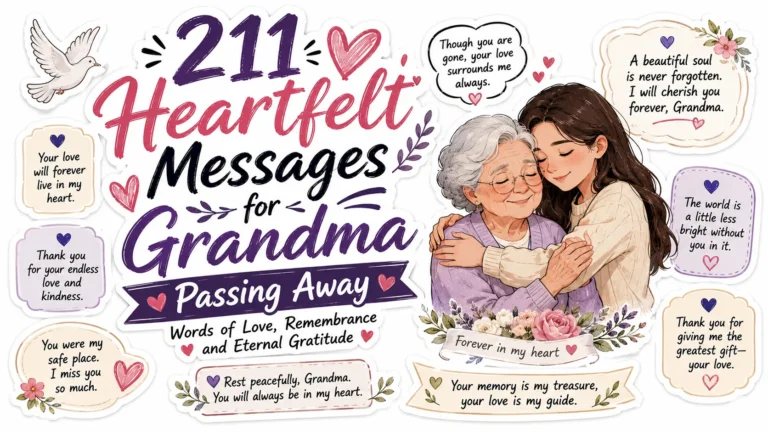 211 Heartfelt Messages for Grandma Passing Away