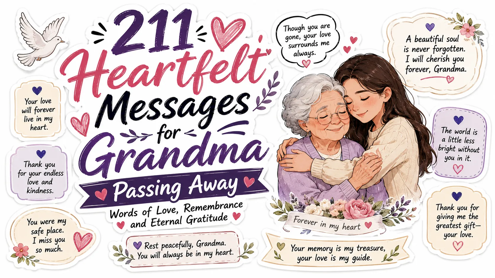 211 Heartfelt Messages for Grandma Passing Away