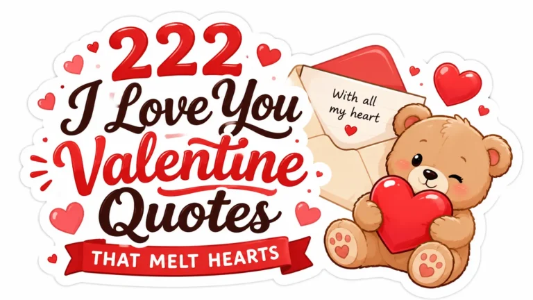 222 I Love You Valentine Quotes That Melt Hearts