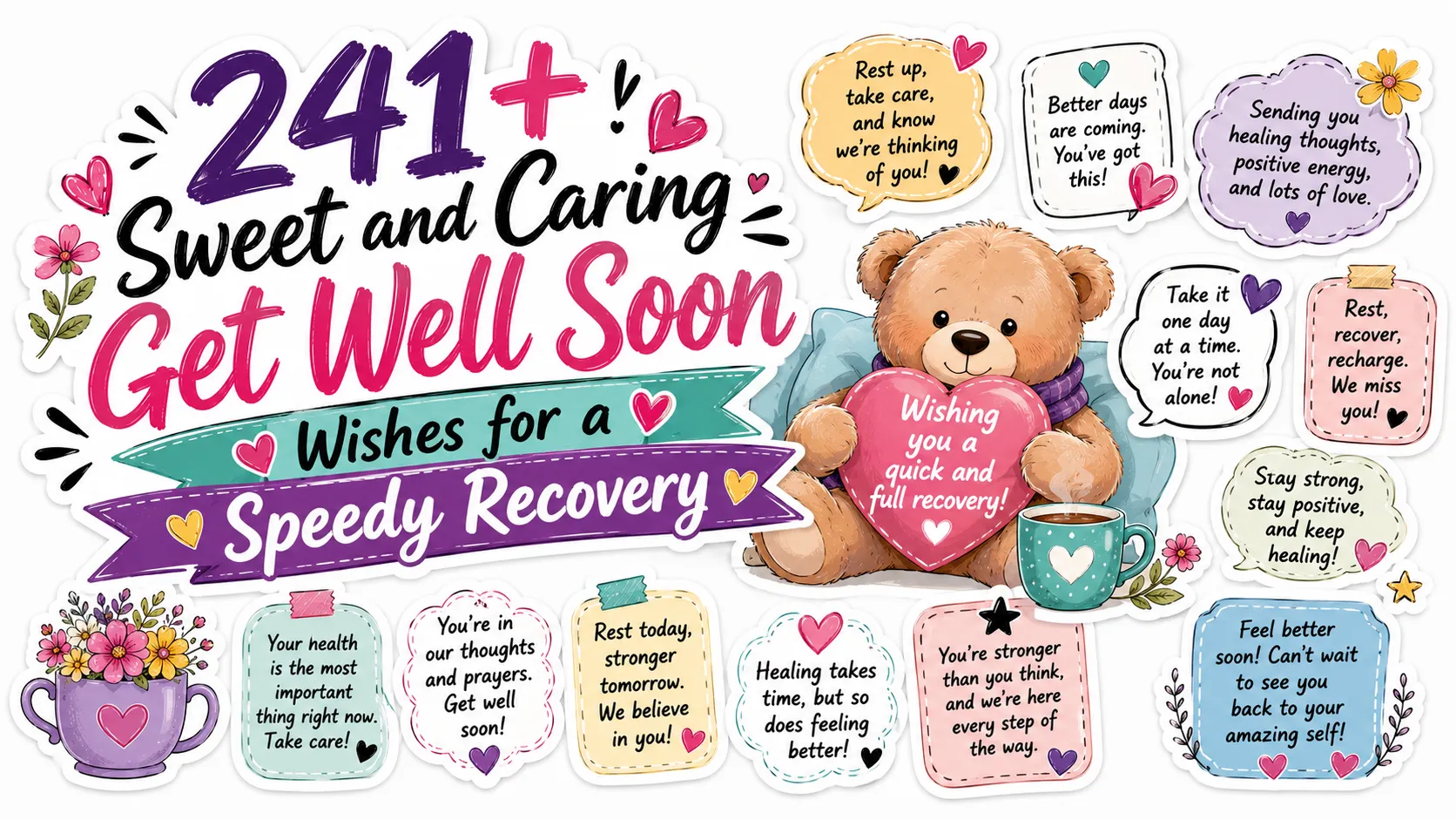 241+ Sweet and Caring Get Well Soon Wishes for a Speedy Recovery