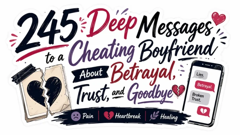 245 Deep Messages to a Cheating Boyfriend About Betrayal, Trust, and Goodbye