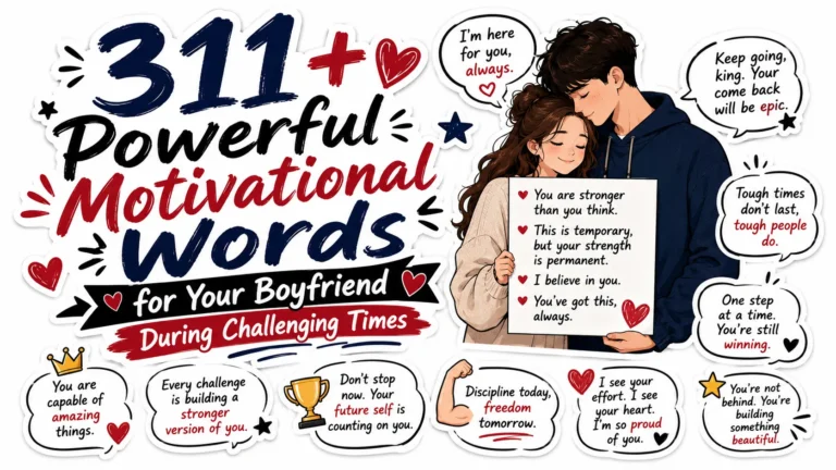 311+ Powerful Motivational Words for Your Boyfriend During Challenging Times