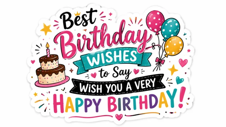 Best Birthday Wishes to Say Wish You a Very Happy Birthday