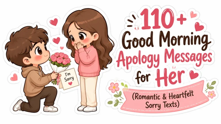 110+ Good Morning Apology Messages for Her