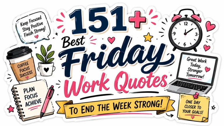 151+ Best Friday Work Quotes to End the Week Strong