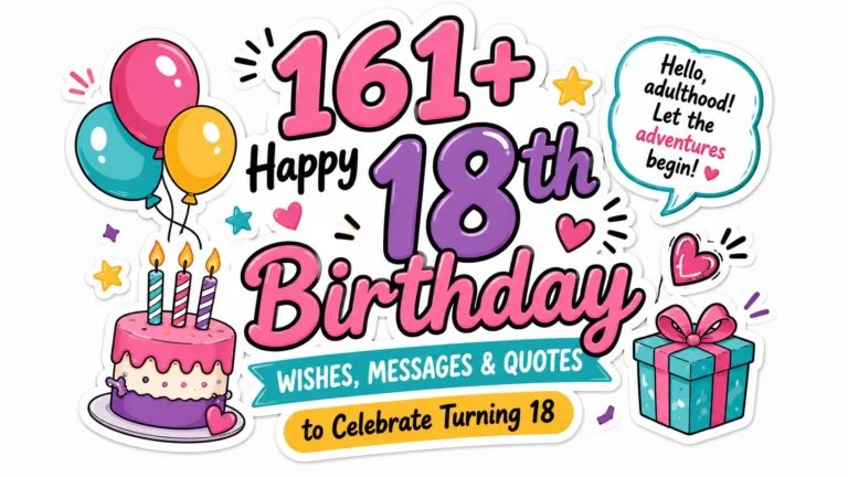161+ Happy 18th Birthday Wishes, Messages & Quotes to Celebrate Turning 18