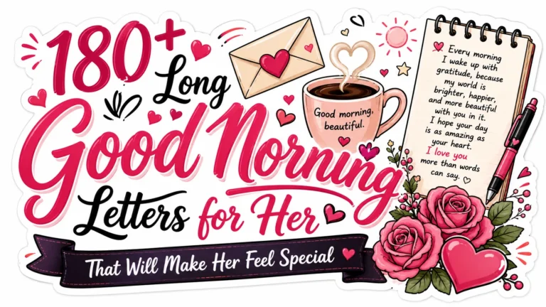 180+ Long Good Morning Letters for Her That Will Make Her Feel