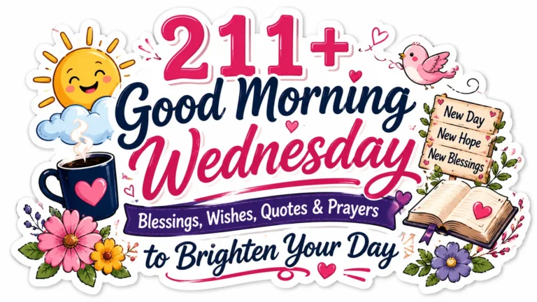 211+ Good Morning Wednesday Blessings, Wishes, Quotes & Prayers to Brighten Your Day