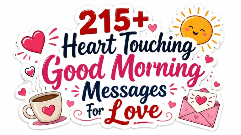 215+ Heart Touching Good Morning Messages for Love