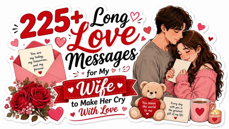 225+ Long Love Messages for My Wife to Make Her Cry With Love