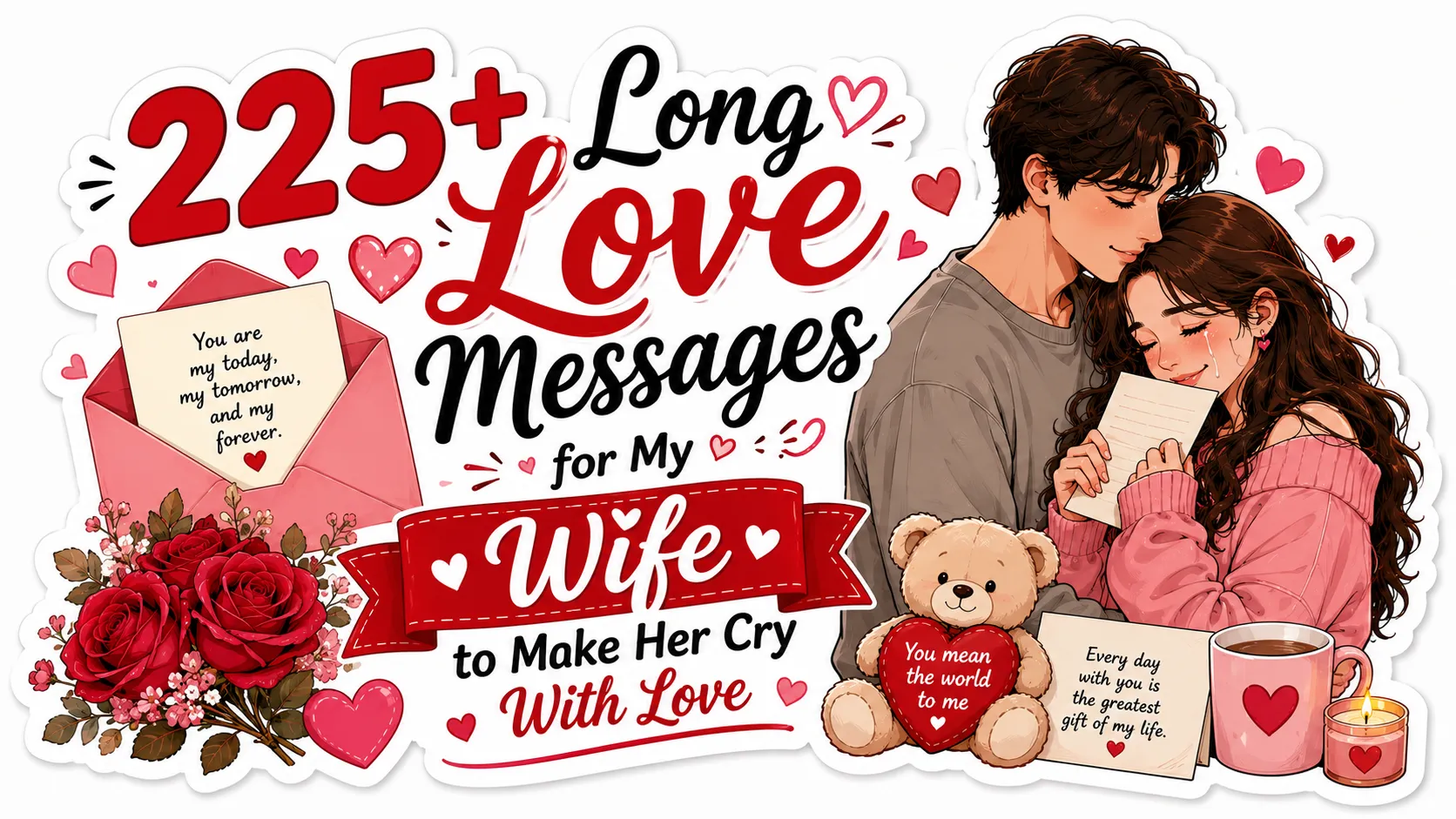 225+ Long Love Messages for My Wife to Make Her Cry With Love