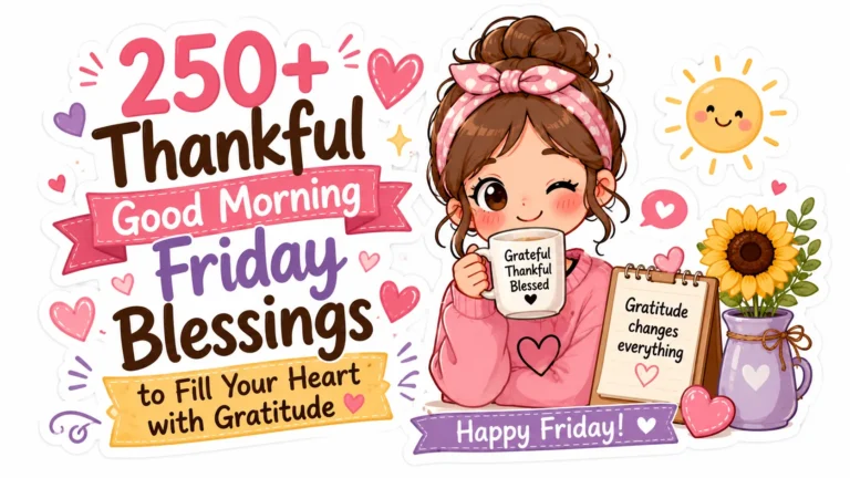 250+ Thankful Good Morning Friday Blessings to Fill Your Heart with Gratitude