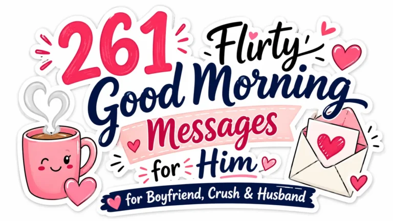 261 Flirty Good Morning Messages for Boyfriend, Crush & Husband