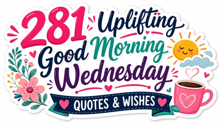 281 Uplifting Good Morning Wednesday Quotes & Wishes