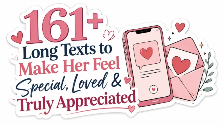 161+ Long Texts to Make Her Feel Special, Loved & Truly Appreciated