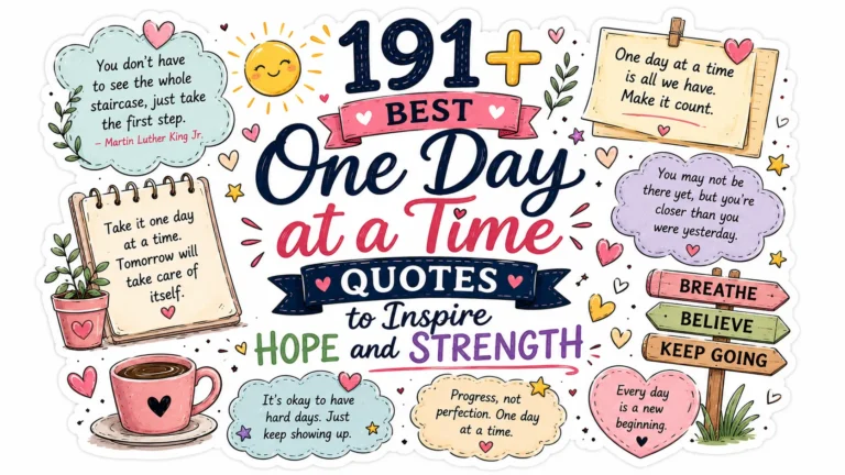 191+ Best One Day at a Time Quotes to Inspire Hope and Strength