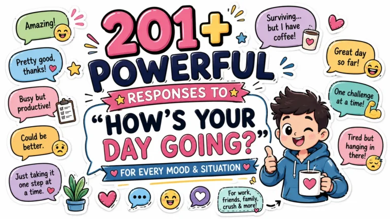 201+ Powerful Responses to How is Your Day Going for Every Mood & Situation