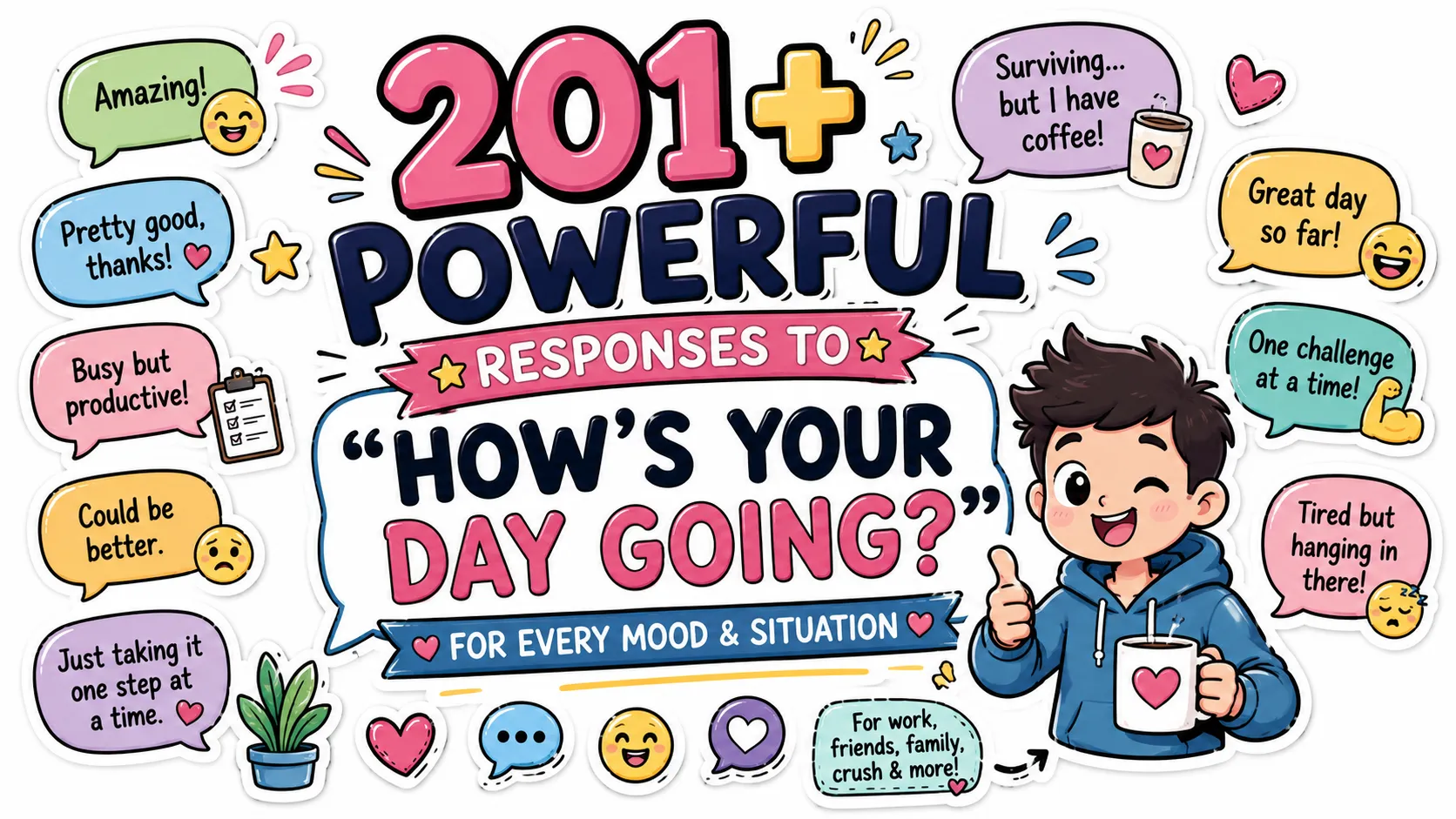 201+ Powerful Responses to How is Your Day Going for Every Mood & Situation