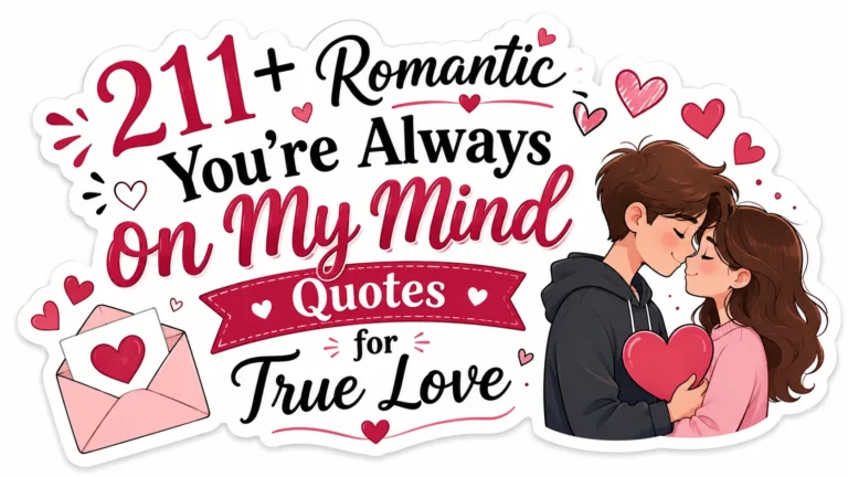 211+ Romantic You are Always on My Mind Quotes for True Love