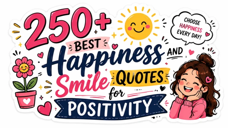250+ Best Happiness and Smile Quotes for Positivity
