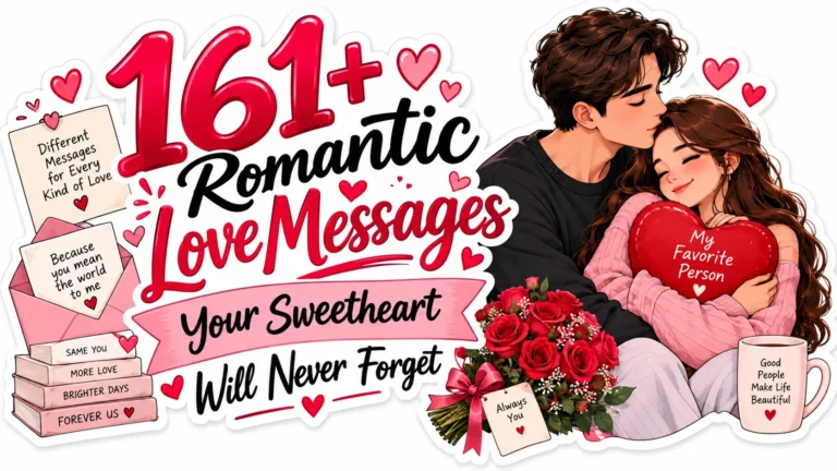 161+ Romantic Love Messages Your Sweetheart Will Never Forget