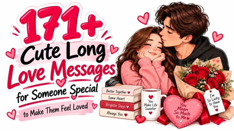 171+ Cute Long Love Messages for Someone Special to Make Them Feel Loved