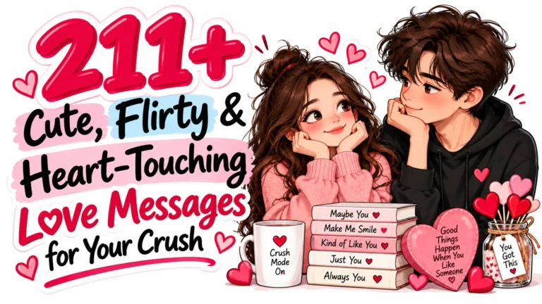 211+ Cute, Flirty & Heart-Touching Love Messages for Your Crush