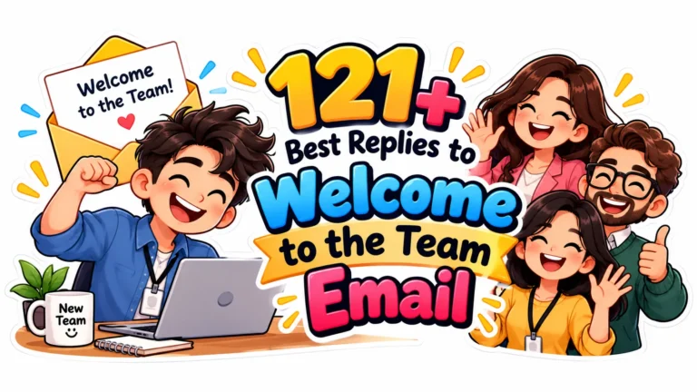 121+ Welcome to the Team Email