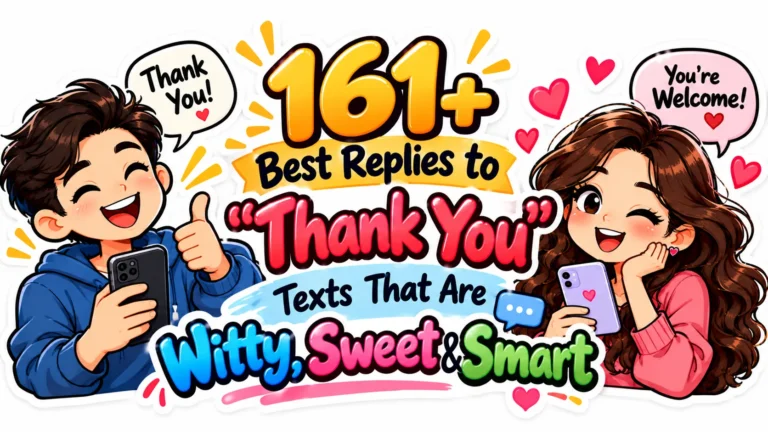 161+ Best Replies to Thank You Texts That Are Witty, Sweet & Smart