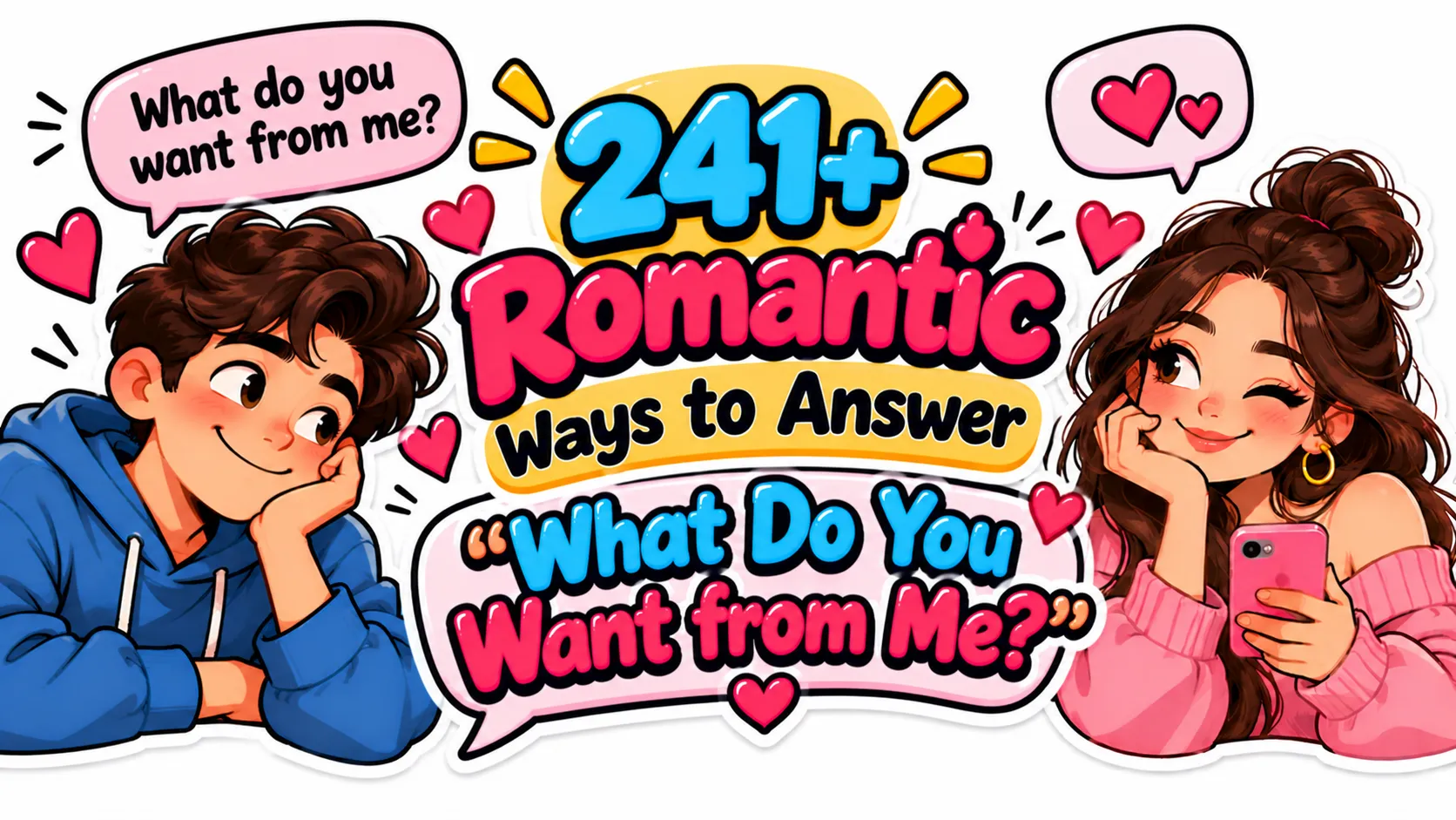 241+ Romantic Ways to Answer What Do You Want from Me